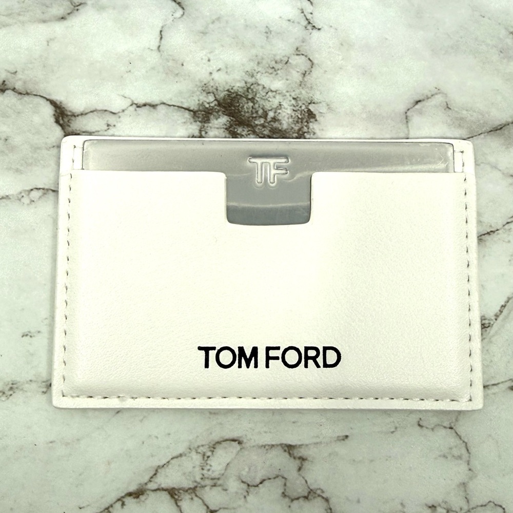 Tom Ford White Card Holder Card Mirror New
